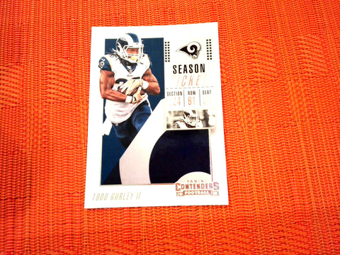 2018 Contenders NFL 46 Todd Gurley II - Los Angeles Rams (Base)