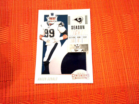 2018 Contenders NFL 47 Aaron Donald - Los Angeles Rams (Base)
