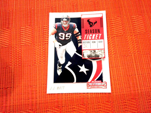 2018 Contenders NFL 61 J.J. Watt - Houston Texans (Base)