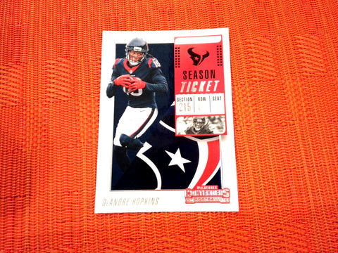 2018 Contenders NFL 62 DeAndre Hopkins - Houston Texans (Base)