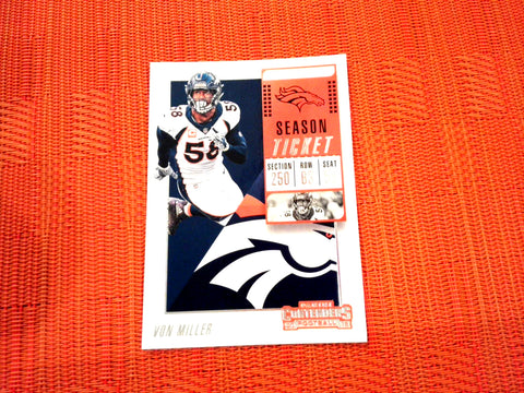 2018 Contenders NFL 70 Von Miller - Denver Broncos (Base)