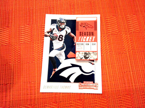 2018 Contenders NFL 71 Demaryius Thomas - Denver Broncos (Base)