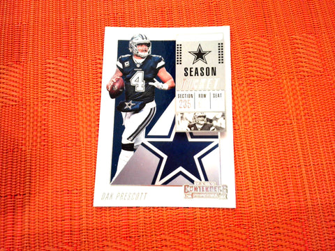 2018 Contenders NFL 72 Dak Prescott - Dallas Cowboys (Base)