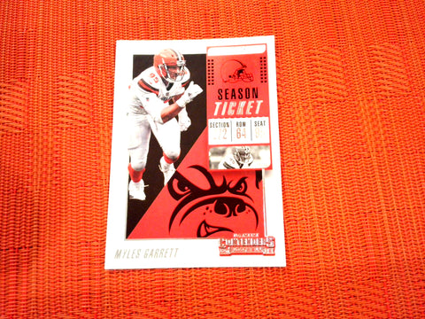 2018 Contenders NFL 75 Myles Garrett - Cleveland Browns (Base)