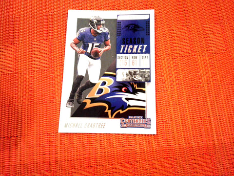 2018 Contenders NFL 91 Michael Crabtree - Baltimore Ravens (Base)