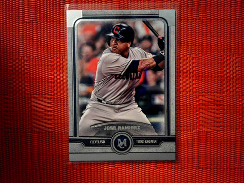 2019 Topps Museum Collection-  32 Jose Ramirez - Cleveland Indians (Base)