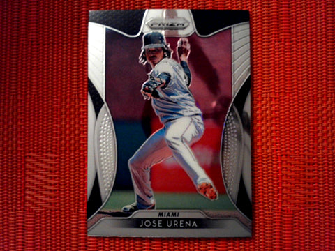 2019 Panini Prizm Baseball  49 Jose Urena - Miami Marlins (Base)