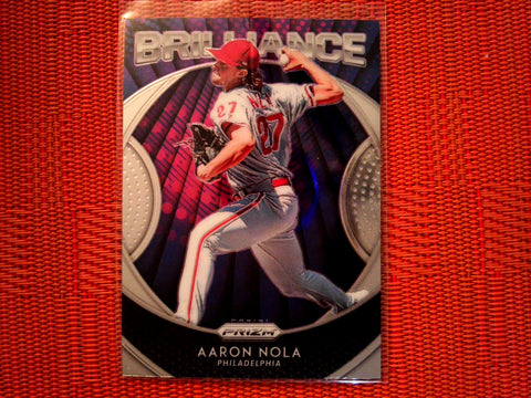 2019 Panini Prizm Baseball 5 Aaron Nola - Philadelphia Phillies (Brilliance Set )