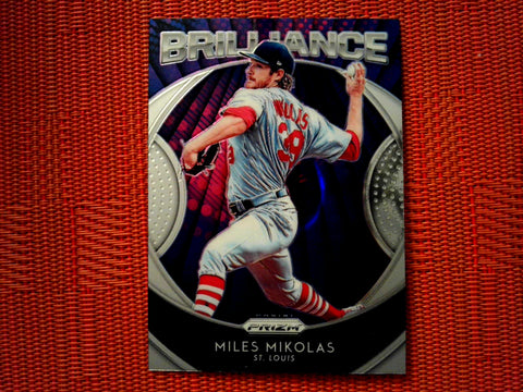 2019 Panini Prizm Baseball 10 Miles Mikolas - St. Louis Cardinals (Brilliance Set )