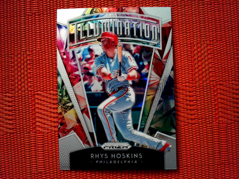 2019 Panini Prizm Baseball 9 Rhys Hoskins - Philadelphia Phillies (Illumination Set)