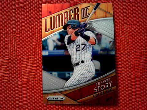 2019 Panini Prizm Baseball 7 Trevor Story - Colorado Rockies (Lumber Inc. Set )