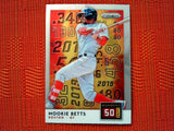 2019 Panini Prizm Baseball 2 Mookie Betts - Boston Red Sox (Numbers Game Set )