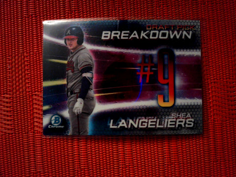 2019 Bowman Draft BSB-SL Shea Langeliers - Atlanta Braves (Draft Pick Breakdown )