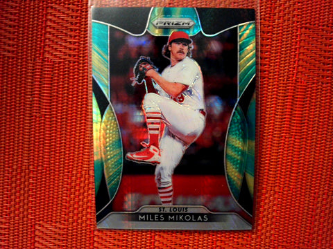 2019 Panini Prizm Baseball  26 Miles Mikolas - St. Louis Cardinals  (Hyper Green/Yellow)