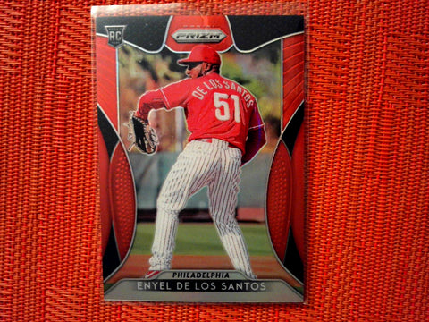 2019 Panini Prizm Baseball  80 Enyel De Los Santos - Philadelphia Phillies  (Red)