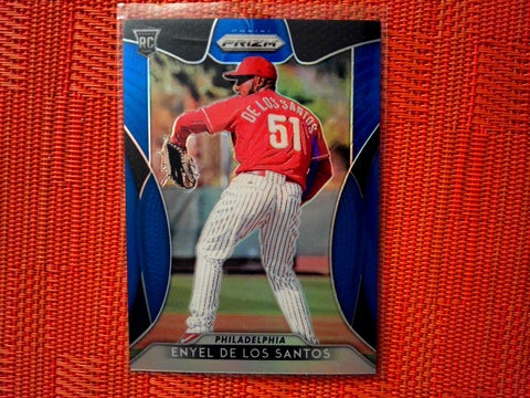 2019 Panini Prizm Baseball  80 Enyel De Los Santos - Philadelphia Phillies  (Blue)