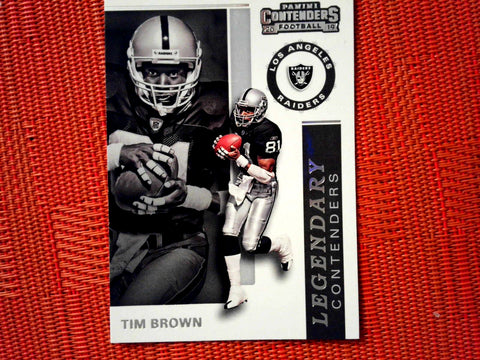 2019 Panini Contenders NFL 14 Tim Brown - Los Angeles Raiders (Legendary Contenders Set )