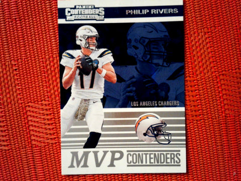 2019 Panini Contenders NFL 7 Philip Rivers - Los Angeles Chargers (MVP Contenders Set )