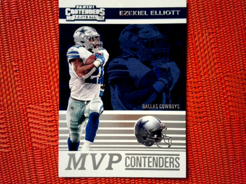 2019 Panini Contenders NFL 12 Ezekiel Elliott - Dallas Cowboys (MVP Contenders Set )