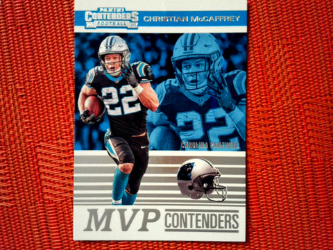 2019 Panini Contenders NFL 15 Christian McCaffrey - Carolina Panthers (MVP Contenders Set )