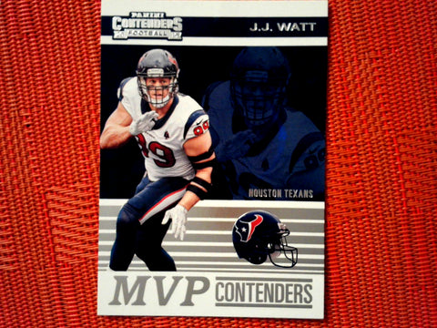 2019 Panini Contenders NFL 20 J.J. Watt - Houston Texans (MVP Contenders Set )