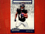 2019 Panini Contenders NFL 11 Justice Hill - Baltimore Ravens (Rookie of the Year Contenders Set)