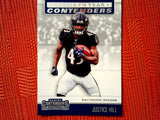 2019 Panini Contenders NFL 11 Justice Hill - Baltimore Ravens (Rookie of the Year Contenders Set)