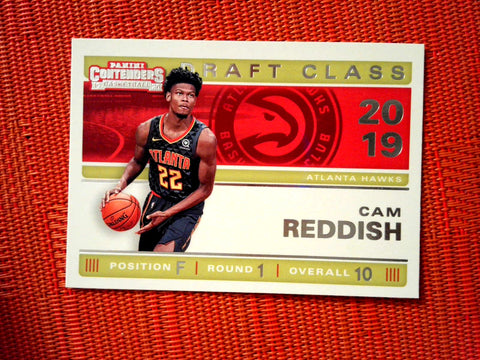 2019-20 Panini Contenders NBA Basketball 10 Cam Reddish - Atlanta Hawks (2019 Draft Class Contenders Set )