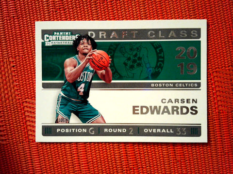 2019-20 Panini Contenders NBA Basketball 16 Carsen Edwards - Boston Celtics (2019 Draft Class Contenders Set )