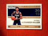 2019-20 Panini Contenders NBA Basketball 17 Nickeil Alexander-Walker - New Orleans Pelicans (2019 Draft Class Contenders Set )