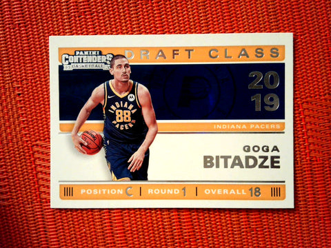 2019-20 Panini Contenders NBA Basketball 18 Goga Bitadze - Indiana Pacers (2019 Draft Class Contenders Set )