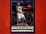 2019-20 Panini Contenders NBA Basketball 16 De'Aaron Fox - Sacramento Kings (Front Row Seat Set)