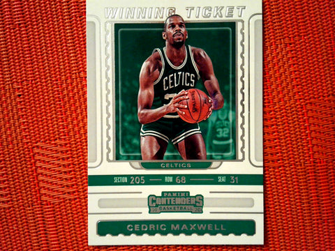 2019-20 Panini Contenders NBA Basketball 20 Cedric Maxwell - Boston Celtics (Winning Tick. Set)