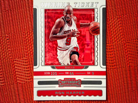 2019-20 Panini Contenders NBA Basketball 29 Ron Harper - Chicago Bulls (Winning Tick. Set)