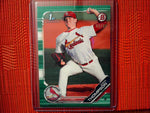 2019 Bowman Draft Chrome Nolan Gorman Prospect Green Refractor #'d /99 BDC-42