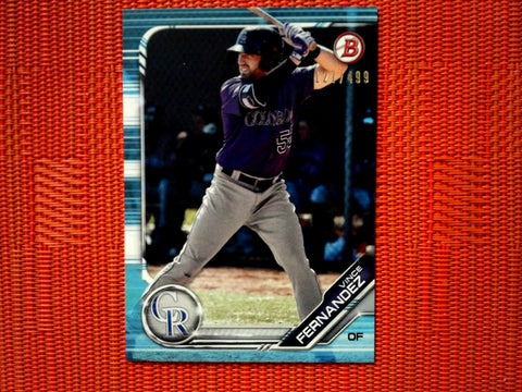 2019 Bowman Draft Sky Blue #BD-137 Vince Fernandez /499