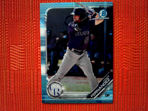 Vince Fernandez 2019 Bowman Draft Chrome Sky Blue Refractor Rookie BDC-137