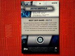 2019 Bowmans Best ROOKIE Refractor JUSTUS SHEFFIELD Mariners RC #34