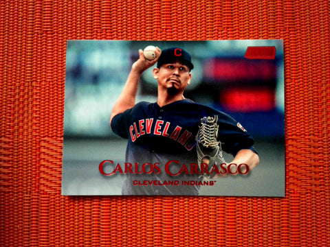 2019 Topps Stadium Club #37 Carlos Carrasco - Cleveland Indians (Red Foil)