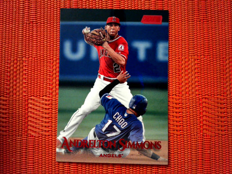 2019 Topps Stadium Club #84 Andrelton Simmons - Los Angeles Angels (Red Foil)