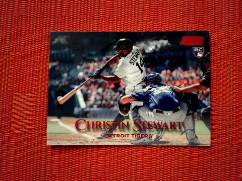 2019 Topps Stadium Club #168 Christin Stewart - Detroit Tigers RC (Red Foil)