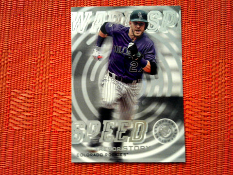 2019 Stadium Club Warp Speed #WS-7 Trevor Story