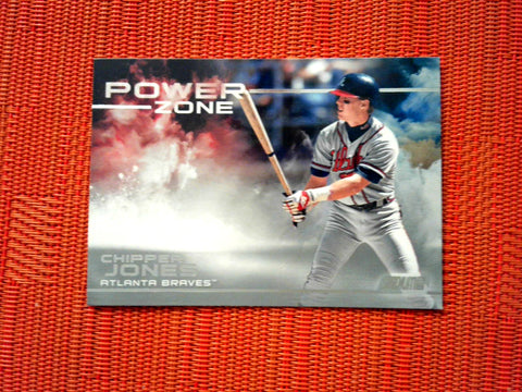 2019 Stadium Club PZ-9 Chipper Jones - Atlanta Braves (Power Zone)