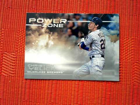 2019 Stadium Club PZ-18 Christian Yelich - Milwaukee Brewers (Power Zone)