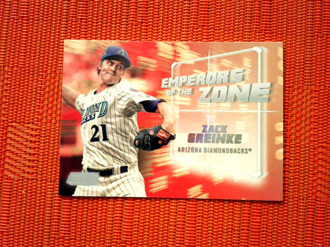 2019 Stadium Club EZ-8 Zack Greinke - Arizona Diamondbacks (Emperors of the Zone)