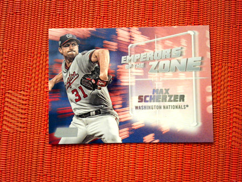 2019 Stadium Club EZ-25 Max Scherzer - Washington Nationals (Emperors of the Zone)