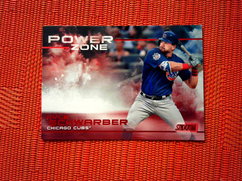 2019 Stadium Club PZ-16 Kyle Schwarber Red Foil - Chicago Cubs (Power Zone)