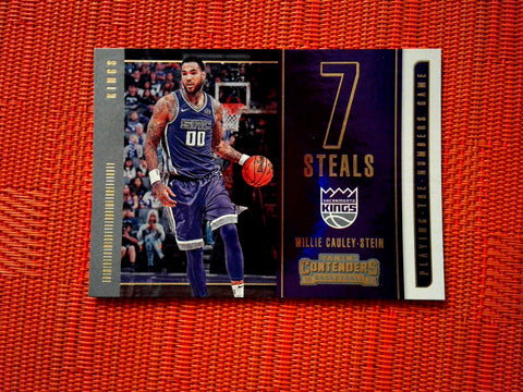 2018-19 Panini Contenders Basketball 17 Willie Cauley-Stein - Sacramento Kings (Playing the Numbers Game Set)