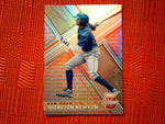 Shervyen Newton 2019 Panini Elite Extra Edition Aspirations Orange /100 - Mets