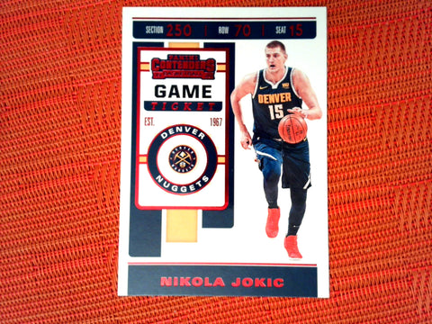 2019-20 Panini Contenders NBA Basketball - 85 Nikola Jokic - Denver Nuggets (Red Foil)